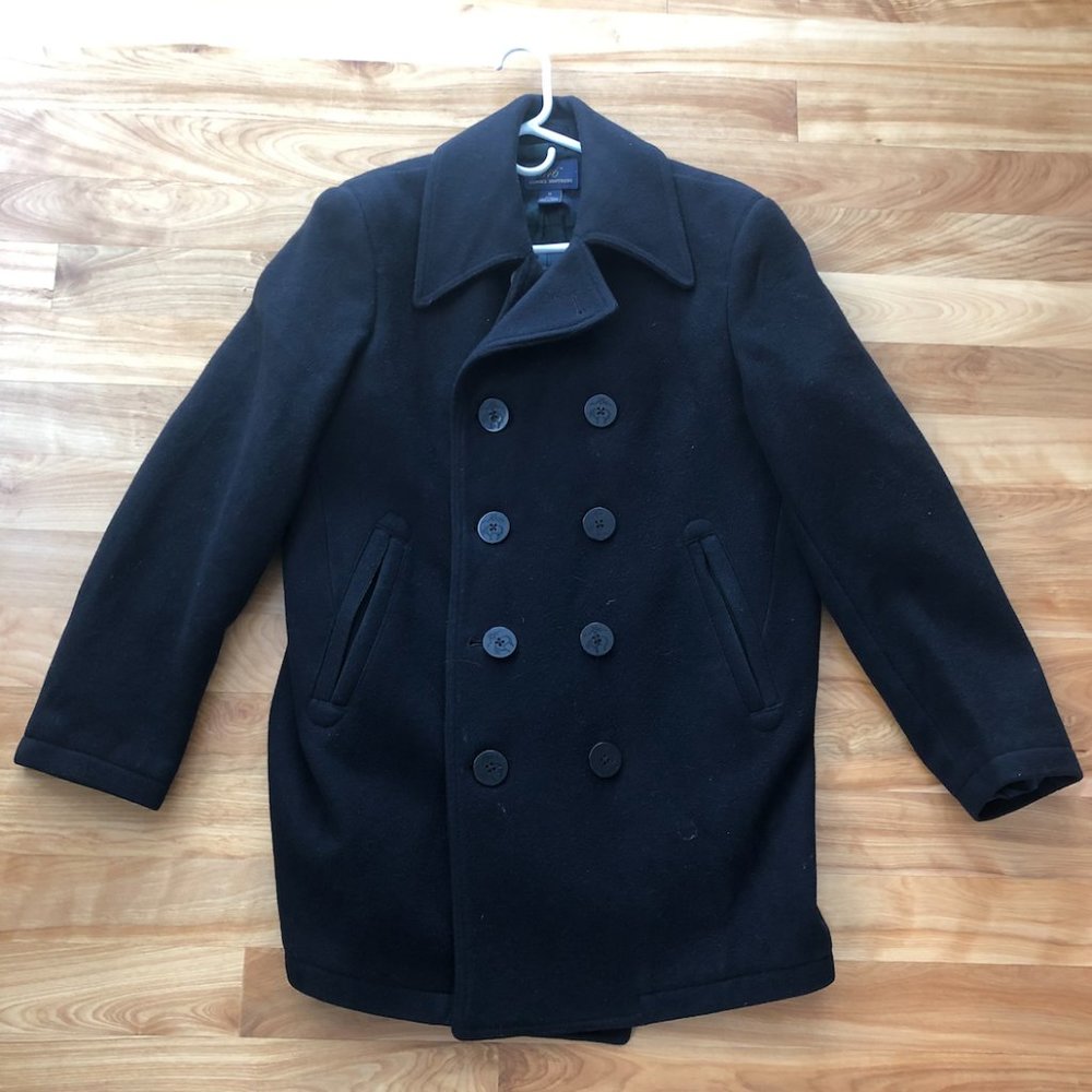 Classic Brooks Brothers Wool Peacoat